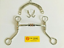 Western Pelham mit Fassschaftbit ALLE GRÖSSEN Pferdebit Trense Kupferwalze