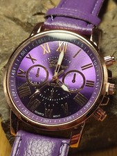 Damen Armbanduhr Uhr Geneva Zeitlos elegant dezent auffällig im Retro Design