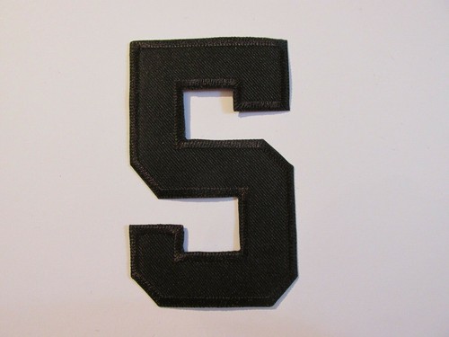 Zahl stoff zahlen 10cm - 5,