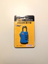 JASIT LOCK TSA338 Zahlen-Vorhangschloss - blau - Kofferschloss