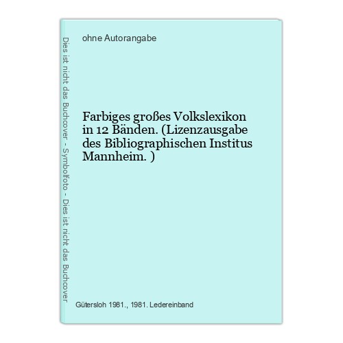 Farbiges großes volkslexikon - farbiges,