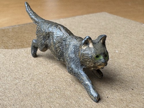 Antike kaltbemalte katze - antike,