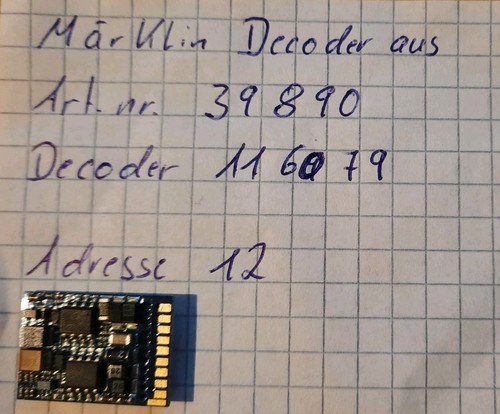 Märklin mfx decoder 116079 - märklin,