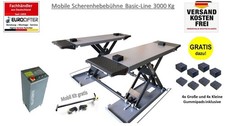 Mobile Scherenhebebühne Kurzhub Bühne Hebebühne Reifendienst   3.0to Frei Haus D