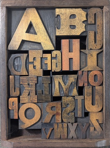 Antik vintage buchdruck - antik,