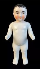 Antike Badepuppe Porzellan Nacktfrosch Puppe Bemalt Ca. Um 1900 Beschädigt