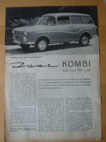 Glas goggomobil isar kombi - ,