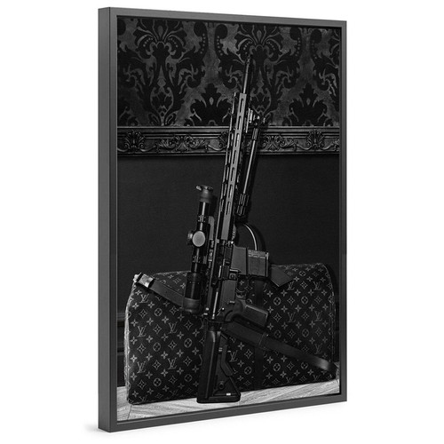Wandbild mit rahmen - rahmen, guns