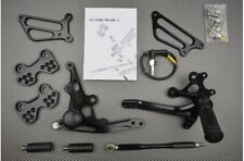 Verstellbare Fußrastenanlage Schwarz SUZUKI GSXR 750 GSX-R 2000-2003