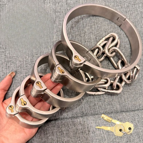 Schwere edelstahl handschellen - schwere,
