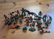 Indianer DDR Konvolut Spielfiguren Western Vintage Sammlung