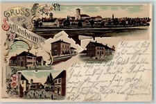 13603743 - Soufflenheim Gruss aus Bahnhof , Gasthaus zur Post AK Haguenau 1900