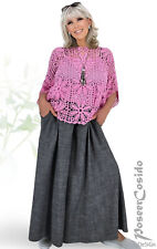 LAGENLOOK Marlene-Hose Hosen-Rock 44 46 48 50 52 54 56 58 L-XL-XXL-XXXL schwarz