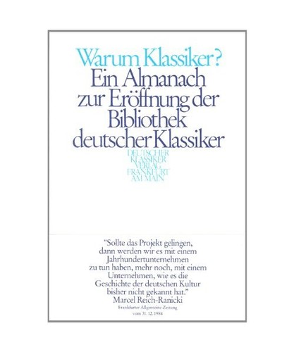 Warum klassiker ein almanach - ein,