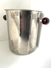 antiker Sektkühler Jugendstil signiert "WMF Straußenmarke" wohl versilbert 