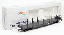 1:45 Spur 0m Roco Alpin Line 50755 Flach- Rungenwagen R-w 4792s der FO OVP (2)