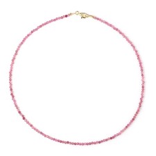 Rosa Turmalin Goldplattierte