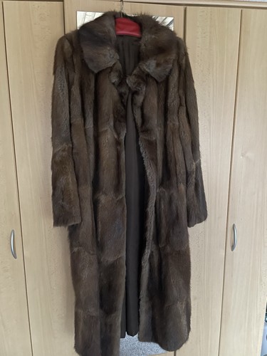 Bisam damen mantel aus - damen, echtem
