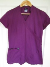 7 days Damen Asymmetrischer Schlupfkasack Gr. XS Dunkelbeere Schwesternkleidung