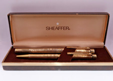 Sheaffer Targa Schreibset Füllfederhalter 585 Gold Feder und Kugelschreiber