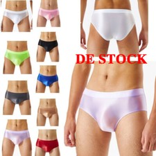 DE Herren Slips ÖL Glanz Unterwäsche Briefs Stretch Hipster Panties Badehose