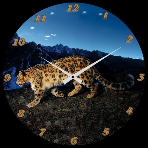 Mega wanduhr leopard - mega, "