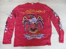 Ed Hardy Audigier Herren Longsleeve Sweatshirt,rot,Gr.XL,Druckmotive