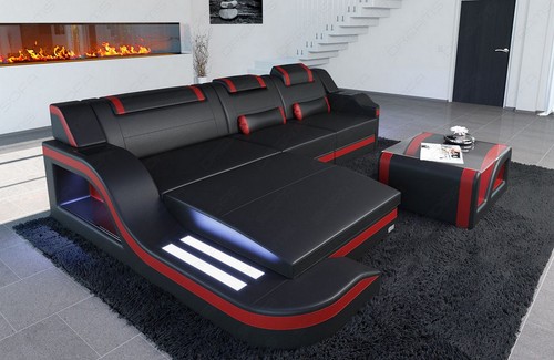 Ecksofa echtleder couch design - couch,