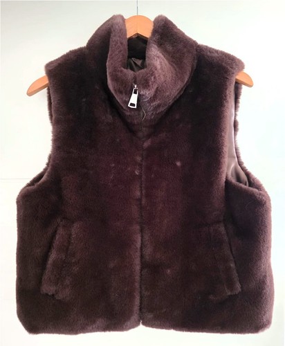 Fellweste dunkelbraun onesize - dunkelbraun,