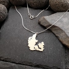 DÄNEMARK Landkarte Anhänger