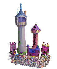 Filly XXL Megaset mit 2 Türmen / 3 Schlösschen & 100x Filly Pferden / Einhörnern