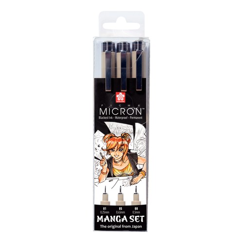 Sakura pigma micron manga set - pigma,