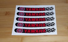 YAMAHA RACING Motorrad Radaufkleber Felgen Aufkleber 1,7 x 14,5 cm x 5 Stück