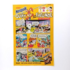 1991 Nesquik Nestle Quicky Werbeanzeige Werbung Reklame Advertising