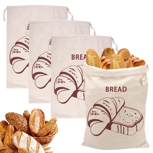 Stück leinen brotbeutel - leinen,
