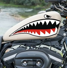 Custom Motorrad Tank Aufkleber Hai kompatibel für Harley Davidson