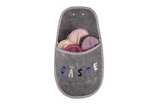 Gästepantoffel set paar aus - gästepantoffel,