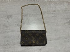 Louis Vuitton Geldbörse mit Kette LV Canvas Geldbeutel