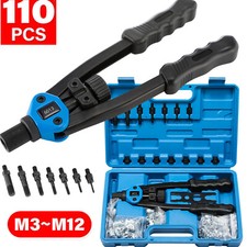 Profi Nietmutternzange Gewinde Nieten Zange mit Stahl Nietmuttern M6 M8 M10 M12