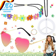 Widream Hippie Kostüm, Hippie Kostüm Damen, Hippie Accessoires, Hippie Haarband,