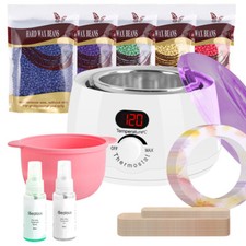 Salon Wachsgerät Set Wachswärmer Wachs Erhitzer+Wachs Bohnen Haarentfernung Wax
