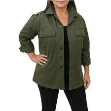 Damen Armee Hemd Jacke Vintage