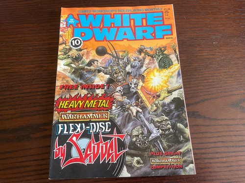White dwarf magazine vintage - white,