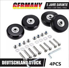 4x Gepäck Koffer Ersatz Räder Achsen 50mm Reparatur Mute Gummi Rollen DHL