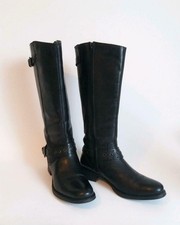 Damen leder Stiefel Fabiani, NeuWertig, Gr. 38, Schwarz, die Schaftlänge betägt