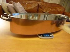 Alessi LA Cintura di Orione“ Bräter m.Deckel 60/20/12cm, Kupfer/Edelsl, a.Induk