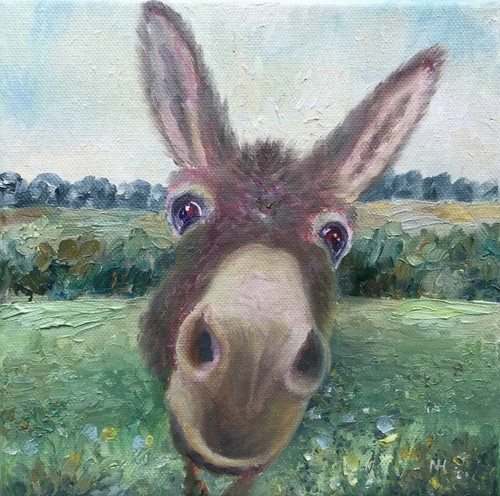 Esel selfie original - esel,