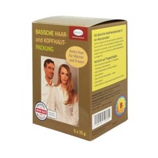 Basische Haar- und Kopfhaut-Packung (5 x 70 g) - Bioleo (128,57€/kg)