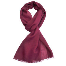 XXL Seidenschal Langschal Lang Schal Halstuch Tuch Damenschal Fransen Uni Damen