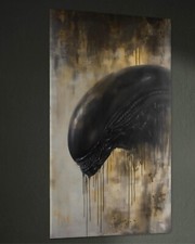Alien Leinwand Bild Wandbild